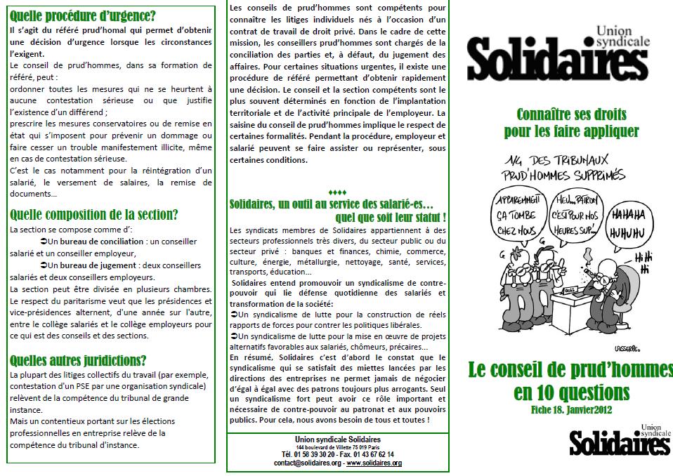 comment se faire assister aux prud'hommes