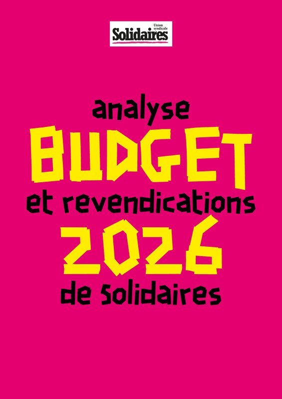 Budget 2026 : analyse et revendications de Solidaires