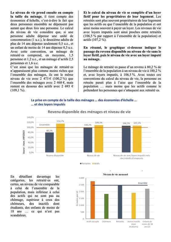 Note Unirs sur le niveau de vie 2