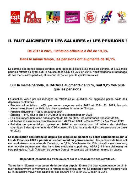 Tract 7 organisations Pouvoir d'achat 1